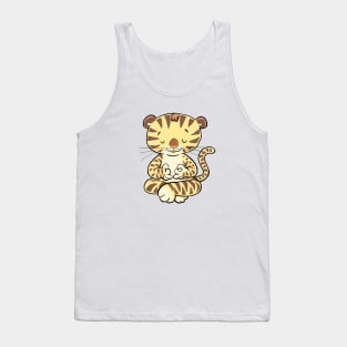 little tiger in rest and meditation Tank Top